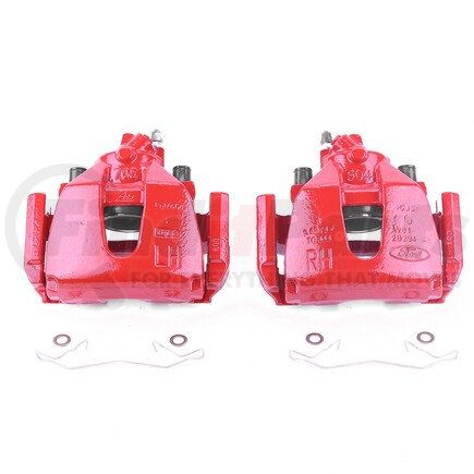 PowerStop Brakes S2942B Red Powder Coated Calipers