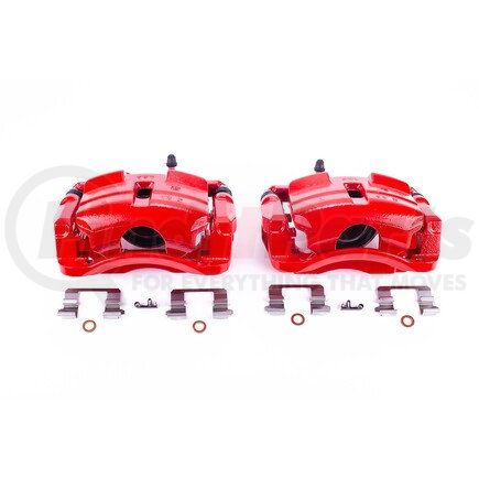PowerStop Brakes S3428 Red Powder Coated Calipers