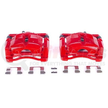 POWERSTOP BRAKES S7120 Red Powder Coated Calipers