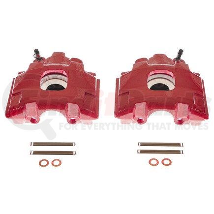 POWERSTOP BRAKES S2114 Red Powder Coated Calipers