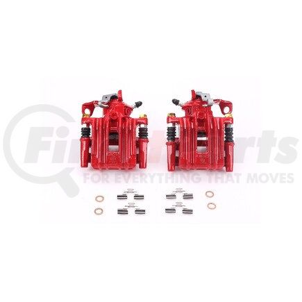 POWERSTOP BRAKES S2570 Red Powder Coated Calipers