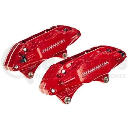 PowerStop Brakes S3698 Red Powder Coated Calipers