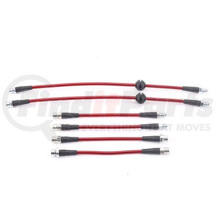 PowerStop Brakes BH00024 Brake Hose Line Kit - Performance, Front and Rear, Braided, Stainless Steel