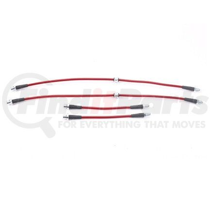 PowerStop Brakes BH00031 Brake Hose Line Kit - Performance, Front and Rear, Braided, Stainless Steel