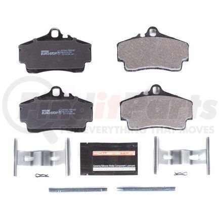 PowerStop Brakes ESP1848 Euro-Stop® ECE-R90 Disc Brake Pad Set - with Hardware
