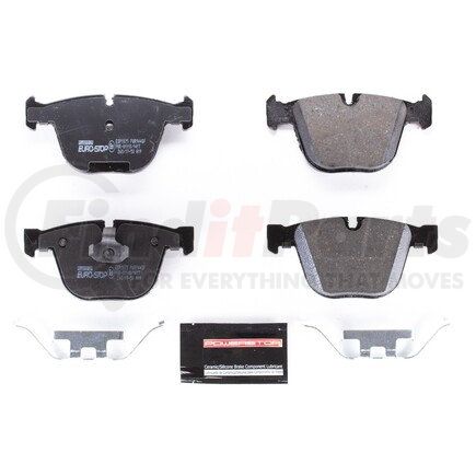PowerStop Brakes ESP1075 Euro-Stop® ECE-R90 Disc Brake Pad Set - with Hardware