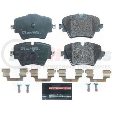 PowerStop Brakes ESP2313 Euro-Stop® ECE-R90 Disc Brake Pad Set - with Hardware