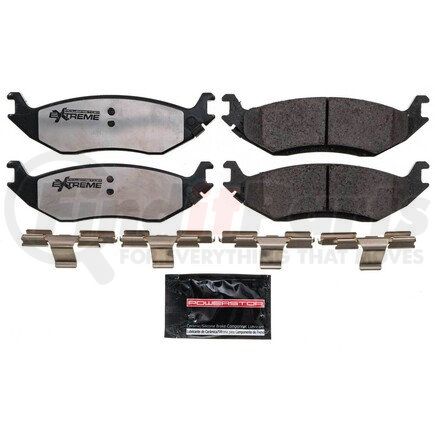 PowerStop Brakes Z36-898 Z36 TRUCK & TOW CARBON-FIBER CERAMIC BRAKE PADS W/ HARDWARE