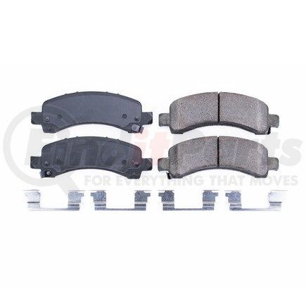 PowerStop Brakes 17-974A Z17 EVOLUTION CERAMIC BRAKE PADS W/ HARDWARE