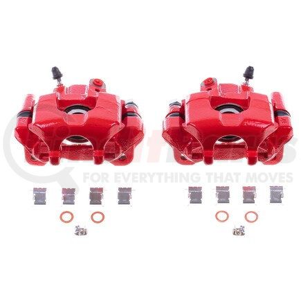 PowerStop Brakes S2950 Red Powder Coated Calipers