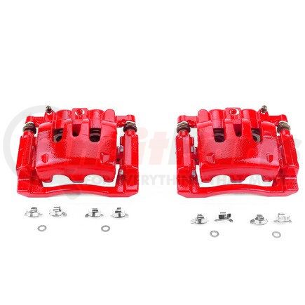 PowerStop Brakes S5076 Red Powder Coated Calipers