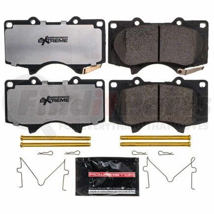 PowerStop Brakes Z36-976 Z36 TRUCK & TOW CARBON-FIBER CERAMIC BRAKE PADS W/ HARDWARE