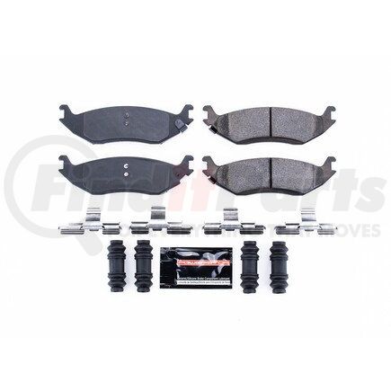 PowerStop Brakes Z23898 Z23 EVOLUTION SPORT CARBON-FIBER BRAKE PADS W/ HARDWARE