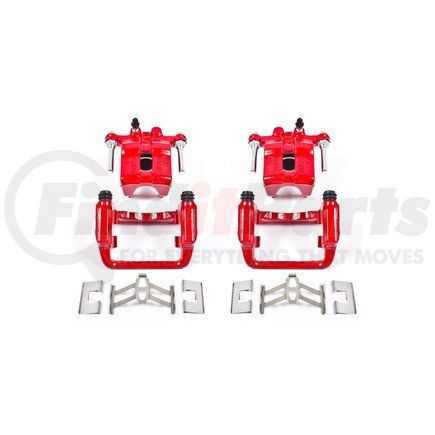 PowerStop Brakes S2596 Red Powder Coated Calipers