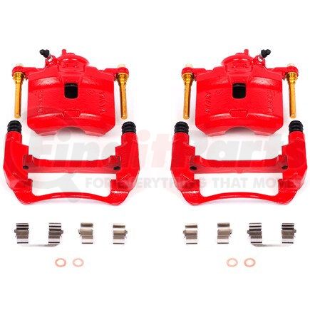 PowerStop Brakes S1598 Red Powder Coated Calipers