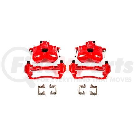 PowerStop Brakes S5068 Red Powder Coated Calipers