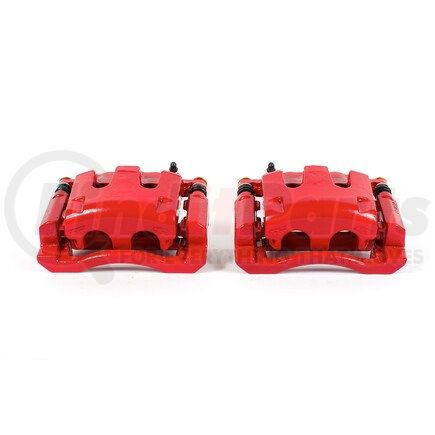 PowerStop Brakes S5028 Red Powder Coated Calipers