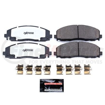 PowerStop Brakes Z361589 Z36 TRUCK & TOW CARBON-FIBER CERAMIC BRAKE PADS W/ HARDWARE