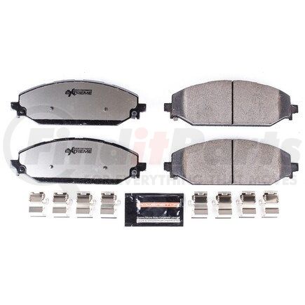 PowerStop Brakes Z362179 Z36 TRUCK & TOW CARBON-FIBER CERAMIC BRAKE PADS W/ HARDWARE