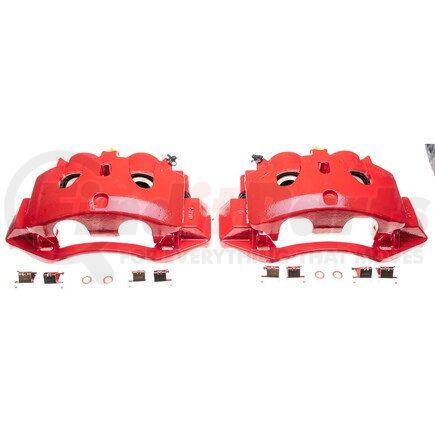 PowerStop Brakes S5330 Red Powder Coated Calipers