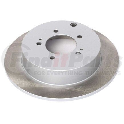PowerStop Brakes JBR1374SCR Disc Brake Rotor - Rear, Solid, Semi-Coated for 09-15 Mitsubishi Lancer
