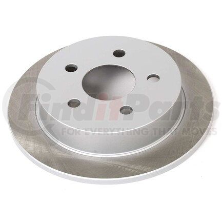 PowerStop Brakes AR8258SCR Disc Brake Rotor - Rear, Solid, Semi-Coated for 2004-2005 Buick Century