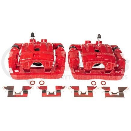 PowerStop Brakes S5042 Red Powder Coated Calipers