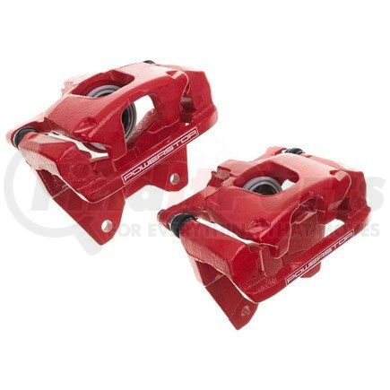 PowerStop Brakes S5046EB Red Powder Coated Calipers