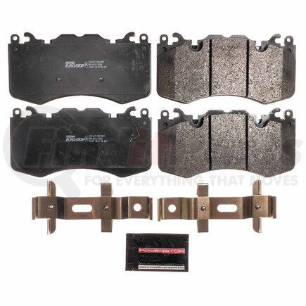 PowerStop Brakes ESP1615 Euro-Stop® ECE-R90 Disc Brake Pad Set - with Hardware
