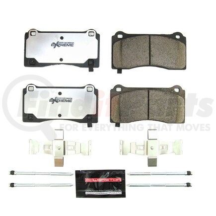 PowerStop Brakes Z26-2195 Z26 STREET PERFORMANCE CARBON-FIBER CERAMIC BRAKE PADS W/ HARDWARE