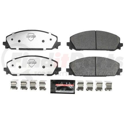 PowerStop Brakes Z37-2429 Z37 TOP COP CARBON-FIBER CERAMIC BRAKE PADS W/ HARDWARE