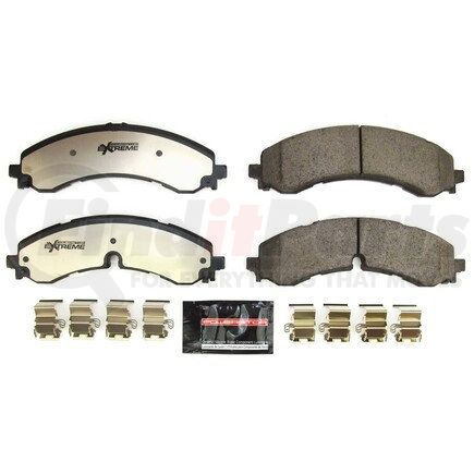 PowerStop Brakes Z36-2250 Z36 TRUCK & TOW CARBON-FIBER CERAMIC BRAKE PADS W/ HARDWARE