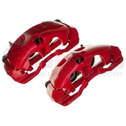 PowerStop Brakes S5486 Red Powder Coated Calipers