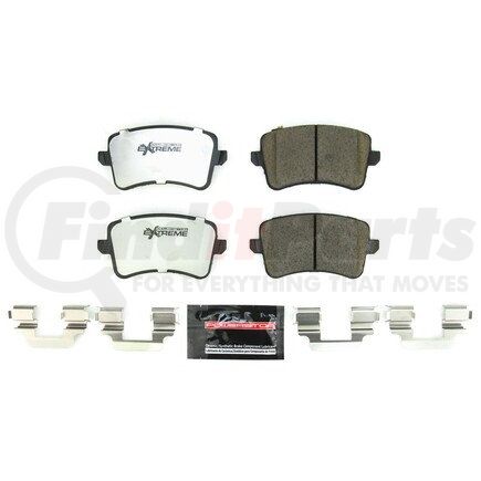 PowerStop Brakes Z26-1386B Z26 STREET PERFORMANCE CARBON-FIBER CERAMIC BRAKE PADS W/ HARDWARE