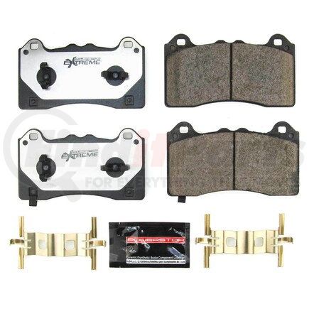 PowerStop Brakes Z26-2390 Z26 STREET PERFORMANCE CARBON-FIBER CERAMIC BRAKE PADS W/ HARDWARE