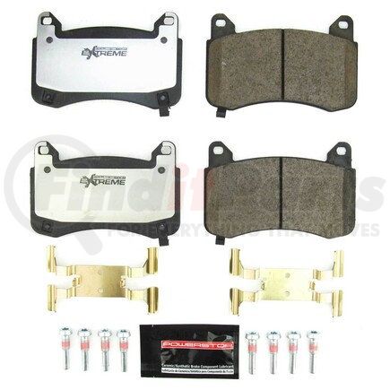 PowerStop Brakes Z26-2399 Z26 STREET PERFORMANCE CARBON-FIBER CERAMIC BRAKE PADS W/ HARDWARE