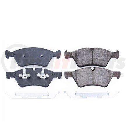 PowerStop Brakes NXE-1123 Disc Brake Pad Set - Front, Carbon Fiber Ceramic Pads with Hardware for 2006 - 2011 Mercedes ML350