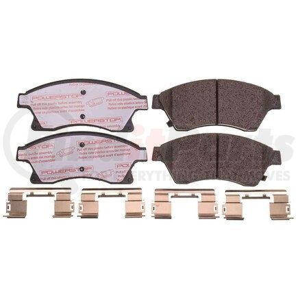PowerStop Brakes NXT-1522 Disc Brake Pad Set - Front, Carbon Fiber Ceramic Pads with Hardware for 2011-2015 Chevrolet Cruze