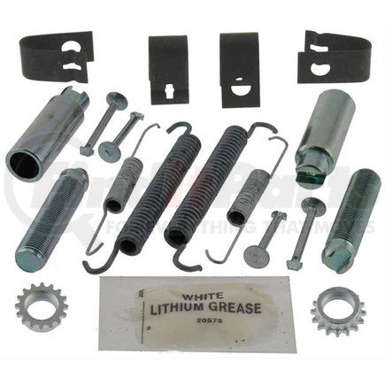 ACDelco 18K1131 Parking Brake Hardware Kit - Inc. Springs, Adjusters, Pins, Retainers, Wheels, Grease