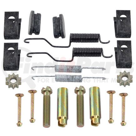 ACDelco 18K1634 Parking Brake Hardware Kit - Inc. Springs, Adjusters, Pins, Retainers, Wheels, Caps