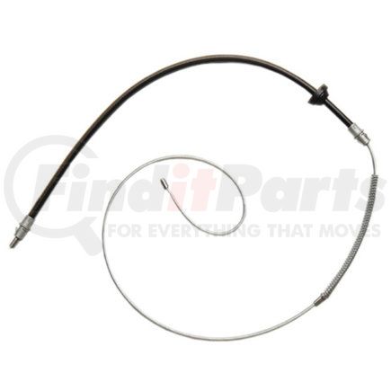 ACDelco 18P1050 Parking Brake Cable - Front, 67.00", Fixed Wire Stop End, Steel