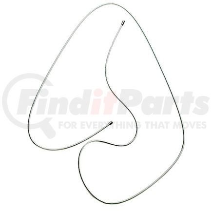 ACDelco 18P18 Parking Brake Cable - 95.10" Cable, Fixed Wire Stop End, Steel