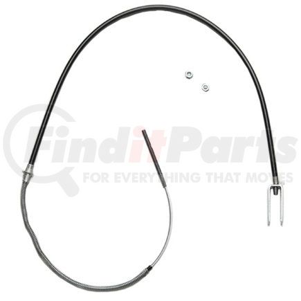 ACDelco 18P2320 Parking Brake Cable - Front, 60.80", Threaded End 1, Bracket End 2, Steel