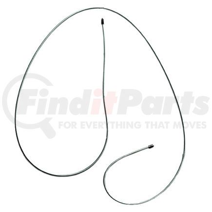 ACDelco 18P2296 Parking Brake Cable - 90.50" Cable, Fixed Wire Stop End, Steel