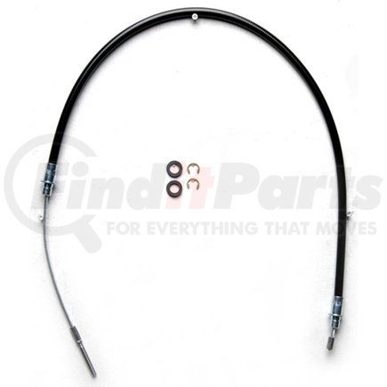 ACDelco 18P2605 Parking Brake Cable - Front, 39.44", Threaded End 1, Fixed Wire Stop End 2