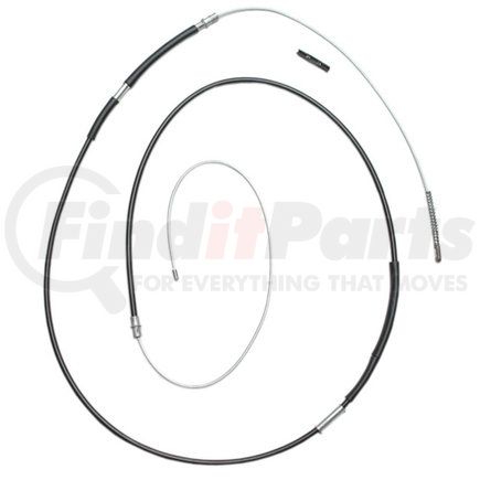 ACDelco 18P2769 Parking Brake Cable - Rear, 151.10", Fixed Wire Stop End 1, Eyelet End 2, Steel