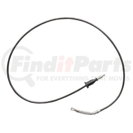 ACDelco 18P2802 Parking Brake Cable - Rear, 78.80", Fixed Wire Stop End 1, Eyelet End 2, Steel