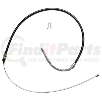 ACDelco 18P40 Parking Brake Cable - 57.60" Cable, Fixed Wire Stop End, Steel