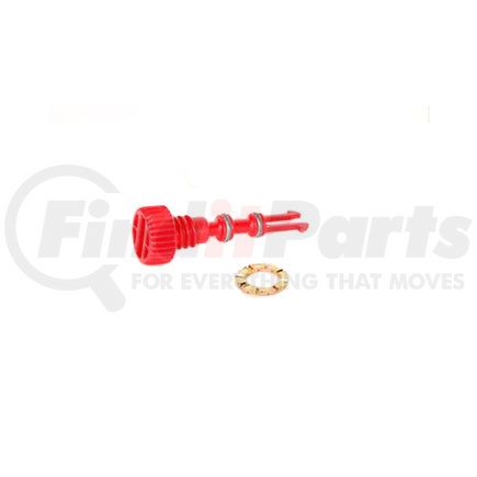 ACDelco 22727464 Radiator Drain Valve - Coarse, Plastic, Red, with Gasket or Seal