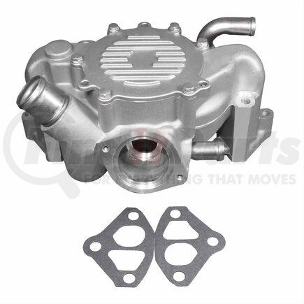 ACDelco 252-699 Engine Water Pump - Steel, Reverse Impeller, 6 Vane, 5 Outlet, Shaft